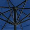 Sodo skėtis nuo saulės ir aliuminio stulpu, mėlynas, 500cm