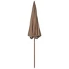 Sodo skėtis nuo saulės su plieniniu stulpu, taupe, 300cm