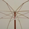 Sodo skėtis nuo saulės su plieniniu stulpu, smėlio, 240cm