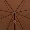 Sodo skėtis nuo saulės su plieniniu stulpu, taupe, 300cm