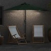Sodo skėtis Žalia 294 x 150 x 224 cm Poliesteris ir plienas