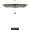 Sodo skėtis 385 x 209 x 244 cm Poliesteris ir plienas Smėlio