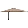 Sodo skėtis Taupe 248,5 x 247,5 x 160 cm Poliesteris ir plienas