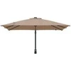 Sodo skėtis Taupe 248,5 x 247,5 x 160 cm Poliesteris ir plienas