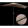Sodo skėtis 294 x 150 x 223 cm Poliesteris ir plienas Tortora