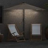 Sodo skėtis Taupe 294 x 150 x 224 cm Poliesteris ir plienas