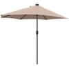 Sodo skėtis 294 x 150 x 224 cm Poliesteris ir plienas Taupe