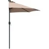 Sodo skėtis 294 x 150 x 224 cm Poliesteris ir plienas Taupe