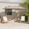 Sodo skėtis Taupe 370 x 197 x 239 cm Poliesteris ir aliuminis