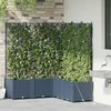 Sodo vazonas 5 pcs Pilka 120 x 120 x 142 cm Plastmasė