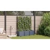 Sodo vazonas 3 pcs Pilka 120 x 40 x 142 cm Plastmasė