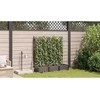 Sodo vazonas 3 vnt. Ruda 120 x 40 x 126 cm PP