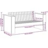Sodo sofa Balta 134 x 60 x 62 cm Kietos pušies mediena