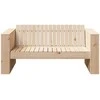 Sodo sofa Natūrali 134 x 60 x 62 cm Kietos pušies mediena