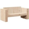 Sodo sofa Natūrali 134 x 60 x 62 cm Kietos pušies mediena