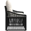 Sodo sofa 2-Vietų skaičius Juoda poliratanas
