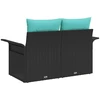 Sodo sofa 2-Vietų skaičius poliratanas
