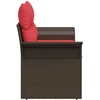 Sodo sofa 2-Vietų skaičius poliratanas