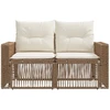 Sodo sofa 2-Vietų skaičius Smėlio poliratanas