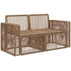 Sodo sofa 2-Vietų skaičius Smėlio poliratanas