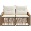 Sodo sofa 2-Vietų skaičius Smėlio poliratanas
