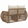 Sodo sofa 2-Vietų skaičius Smėlio poliratanas