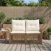 Sodo sofa 2-Vietų skaičius Smėlio poliratanas