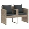 Sodo sofa 8 pcs Šviesiai pilka ir tamsiai pilka poliratanas