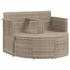 Sodo sofa 8 pcs Šviesiai pilka ir tamsiai pilka poliratanas