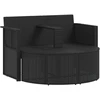 Sodo sofa 8 vnt. poliratanas Juoda ir turkio
