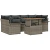 Sodo Sofų Rinkinys su pagalve 7 pcs Pilka