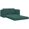 Sofa lova Tamsiai žalia 148 x 71 x 83 cm Aksomas