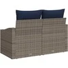 Sodo sofa Pilka 123 x 62 x 69cm poliratanas