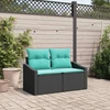 Sodo sofa Pilka 123 x 62 x 69cm poliratanas