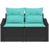 Sodo sofa Pilka 123 x 62 x 69cm poliratanas