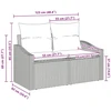 Sodo sofa Ruda 123 x 62 x 69cm poliratanas