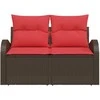 Sodo sofa Ruda 124 x 62 x 85cm poliratanas