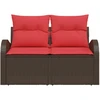 Sodo sofa Ruda 124 x 62 x 85cm poliratanas