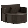 Sodo sofa Ruda ir raudona 168 x 168 x 180 cm poliratanas
