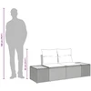Sodo sofa Smėlio 184 x 62 x 85cm poliratanas