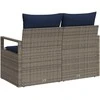 Sodo sofa su pagalve 120 x 62 x 69 cm poliratanas