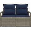 Sodo sofa su pagalve 120 x 62 x 69 cm poliratanas