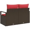Sodo sofa su pagalve 120 x 62 x 69 cm poliratanas