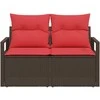 Sodo sofa su pagalve 120 x 62 x 69 cm poliratanas