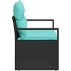 Sodo sofa su pagalve 120 x 62 x 69 cm poliratanas