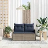 Sodo sofa su pagalve 121 x 62 x 69 cm poliratanas
