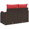 Sodo sofa su pagalve 121 x 62 x 69 cm poliratanas