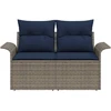 Sodo sofa su pagalve 141 x 62 x 69 cm poliratanas