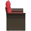 Sodo sofa su pagalve 141 x 62 x 69 cm poliratanas