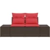 Sodo sofa su pagalve 184 x 62 x 69 cm poliratanas